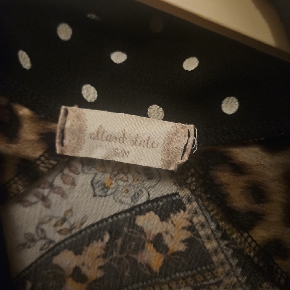 Alter'd State Leopard Patchwork Kimono S/M - Picture 5 of 6